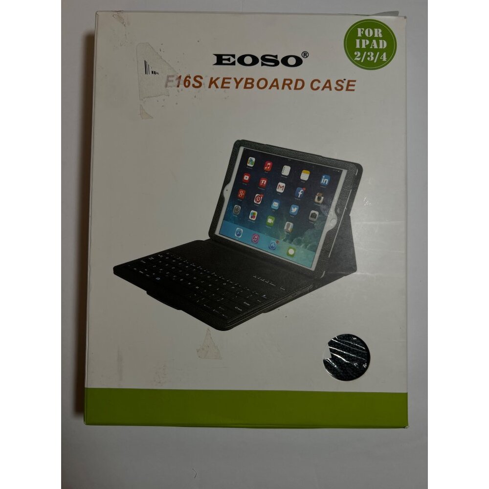 EOSO F16S Keyboard Case For iPad 2/3/4 With Bluetooth Functionality